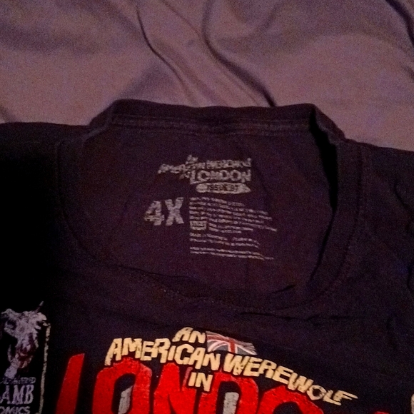 fright Rags An American Werewolf in London, 4xl black T-shirt - Picture 4 of 5
